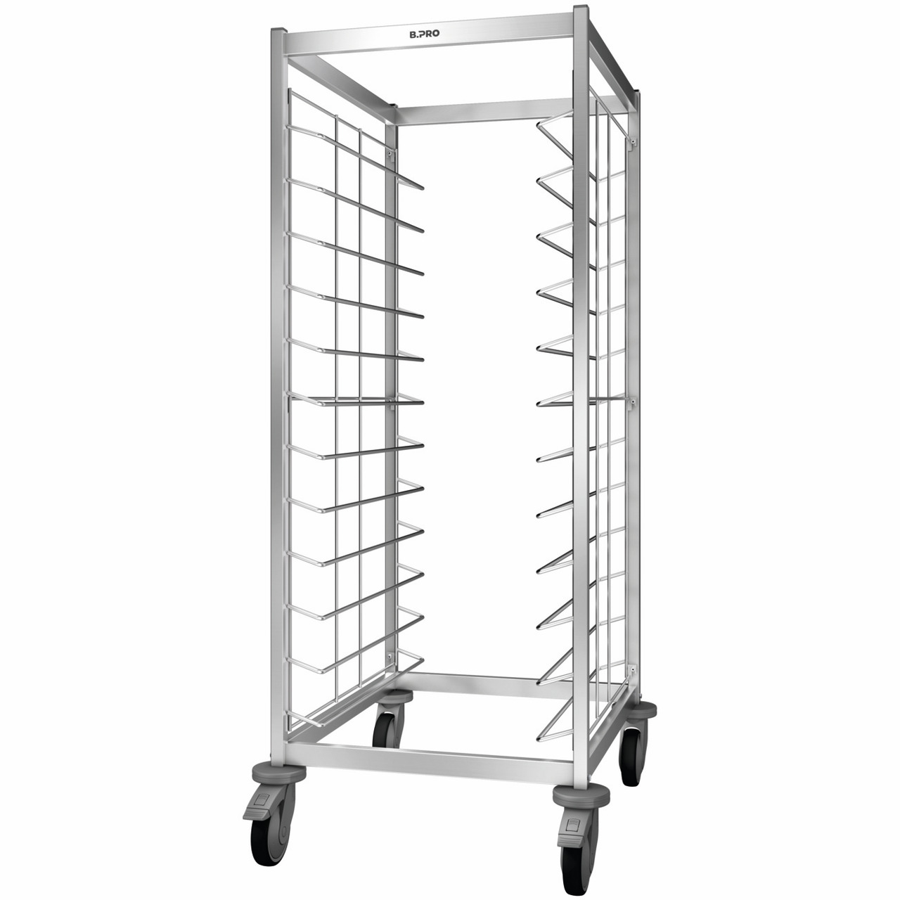 Tablett-Abräumwagen 1-teilig / für 24 GN-Tabletts / mit Kunststoffrollen