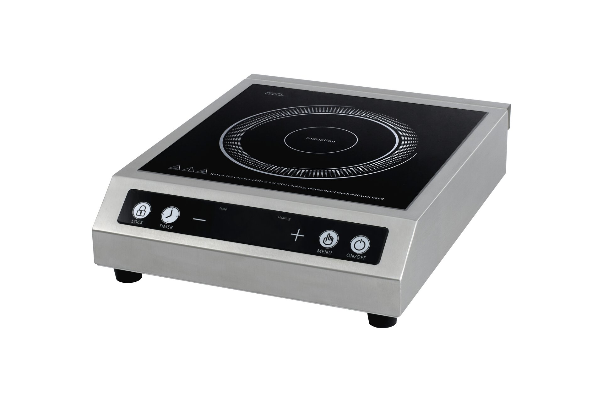 Induktions-Kochfläche, 3,50 kW, Schott-Ceranglas / 340 x 410 x 105 mm