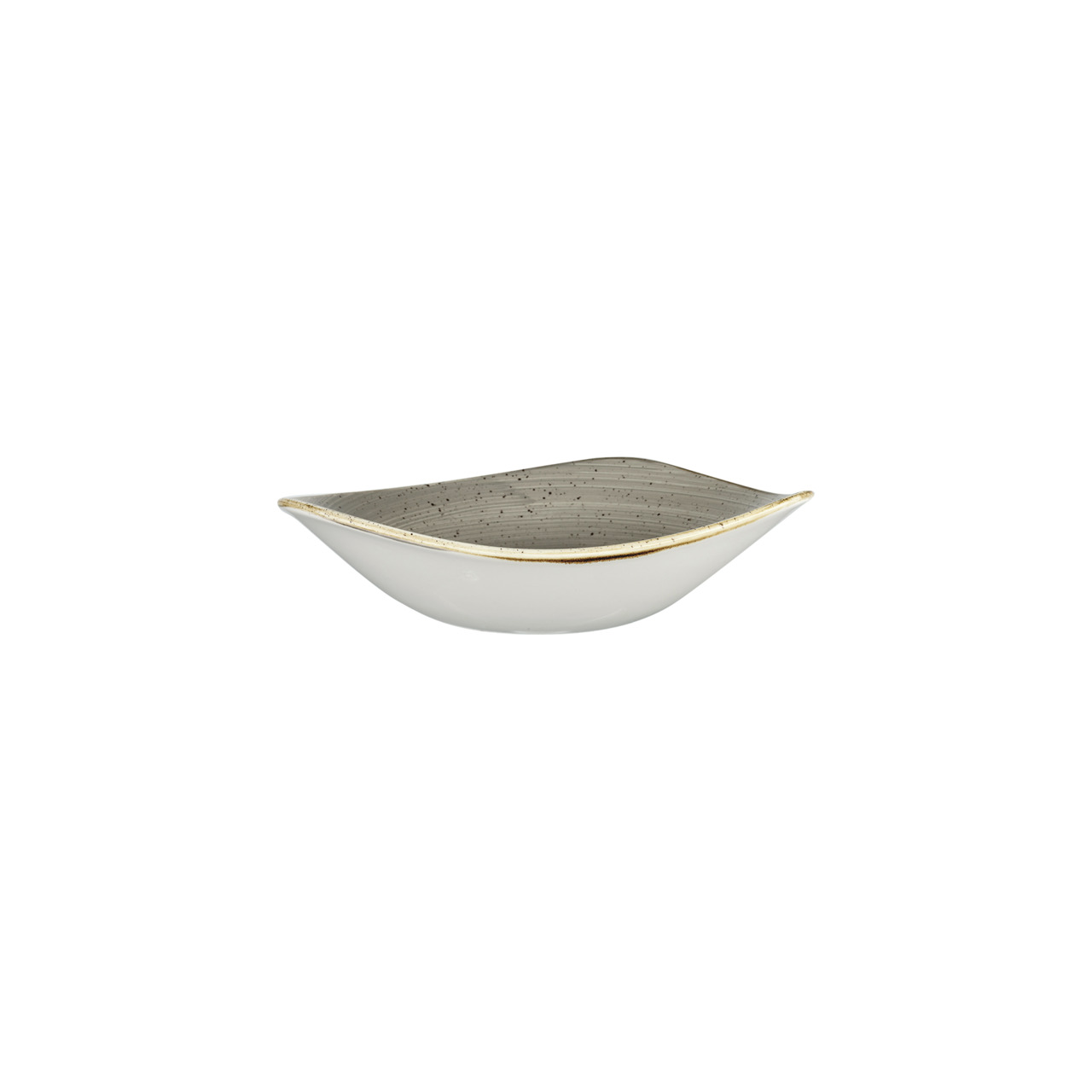 Stonecast, Bowl Lotus dreieckig 185 mm / 0,37 l Peppercorn Grey
