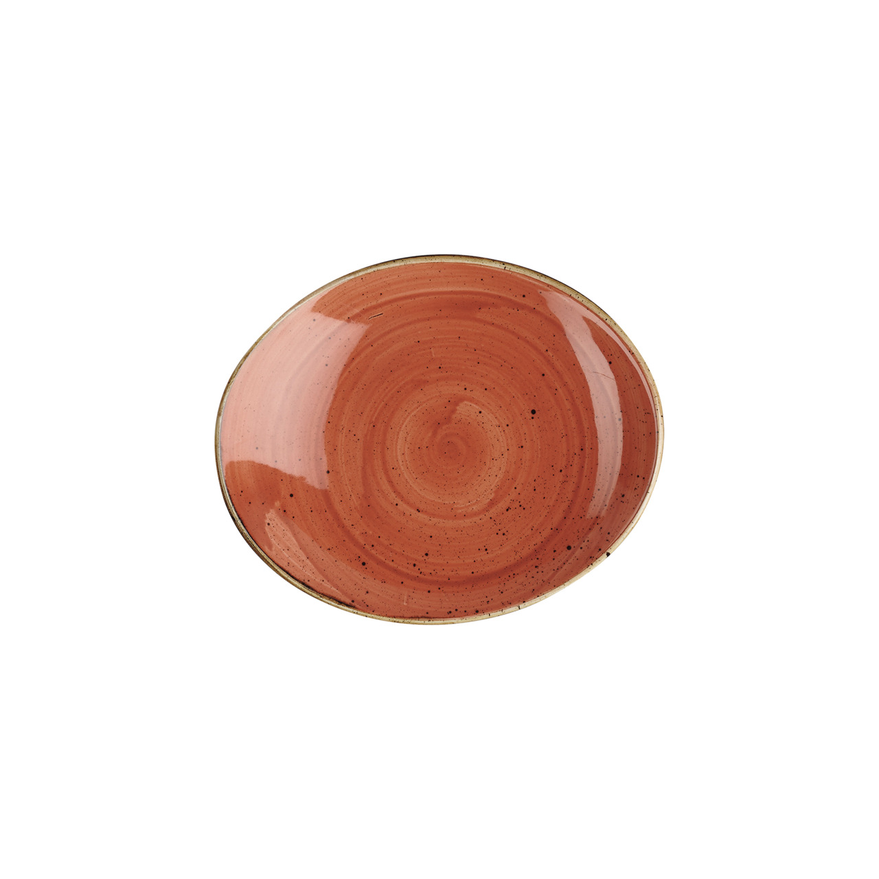 Stonecast, Coupeteller oval 192 x 160 mm Spiced Orange