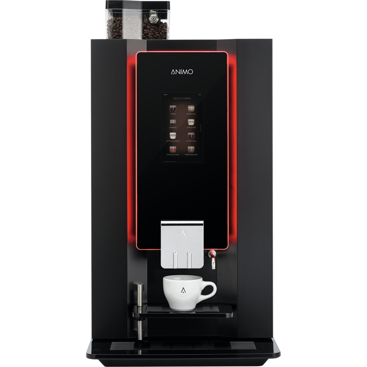 Kaffeevollautomat 2 x 1,60 l / OptiBean 3 Touch / schwarz
