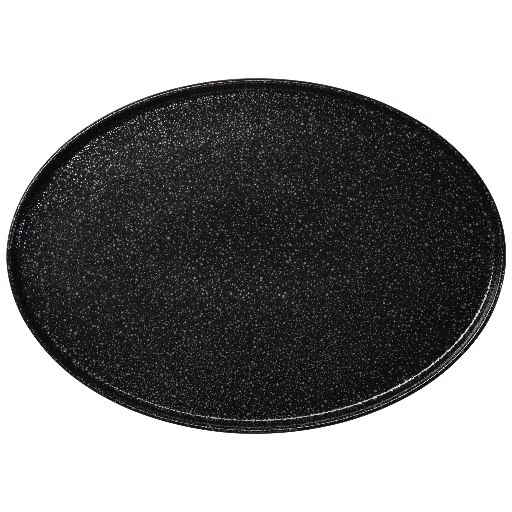 Good Mood, Teller flach oval 360 x 266 mm intense black