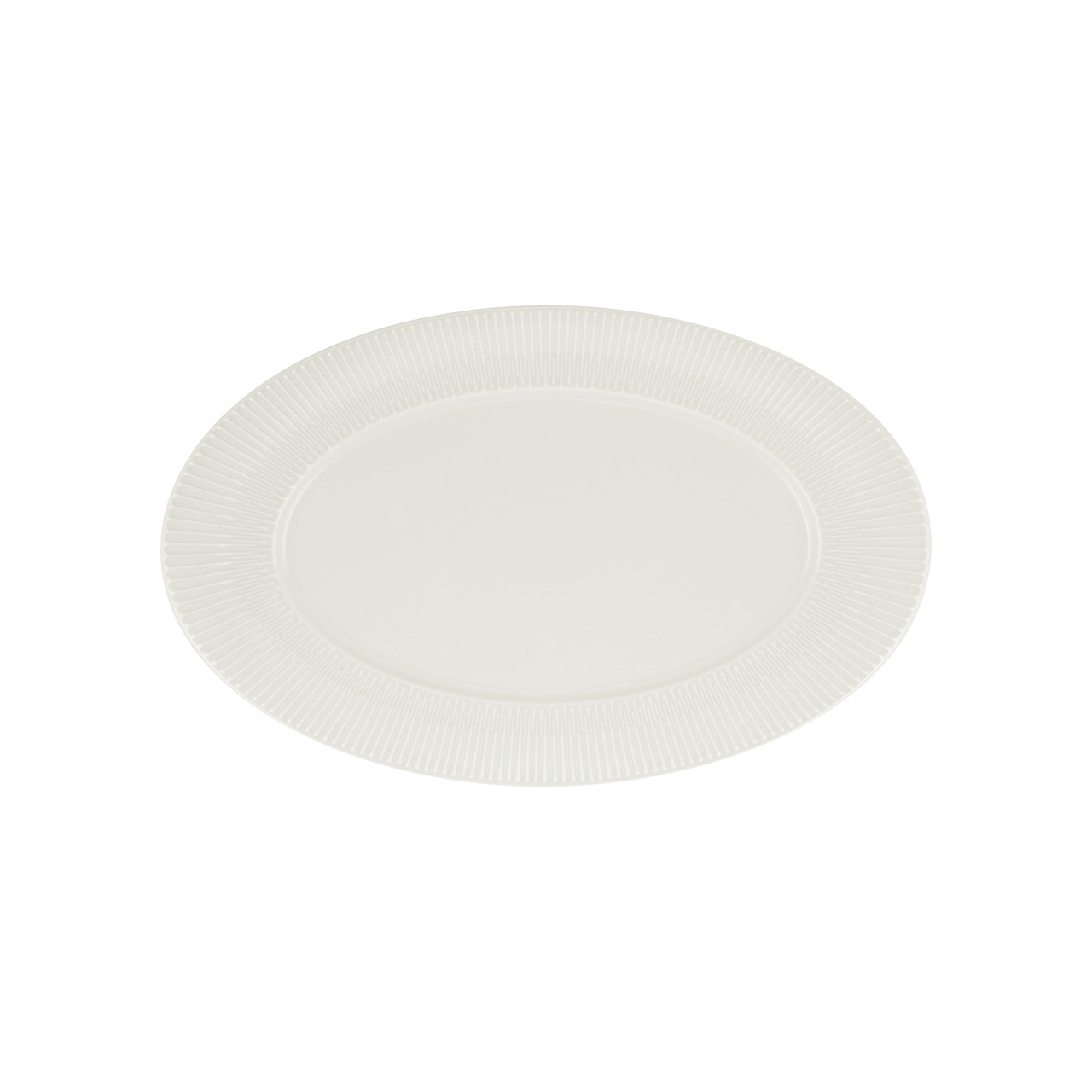Delight Vibes, Platte oval Fahne Relief 240 x 151 mm weiß