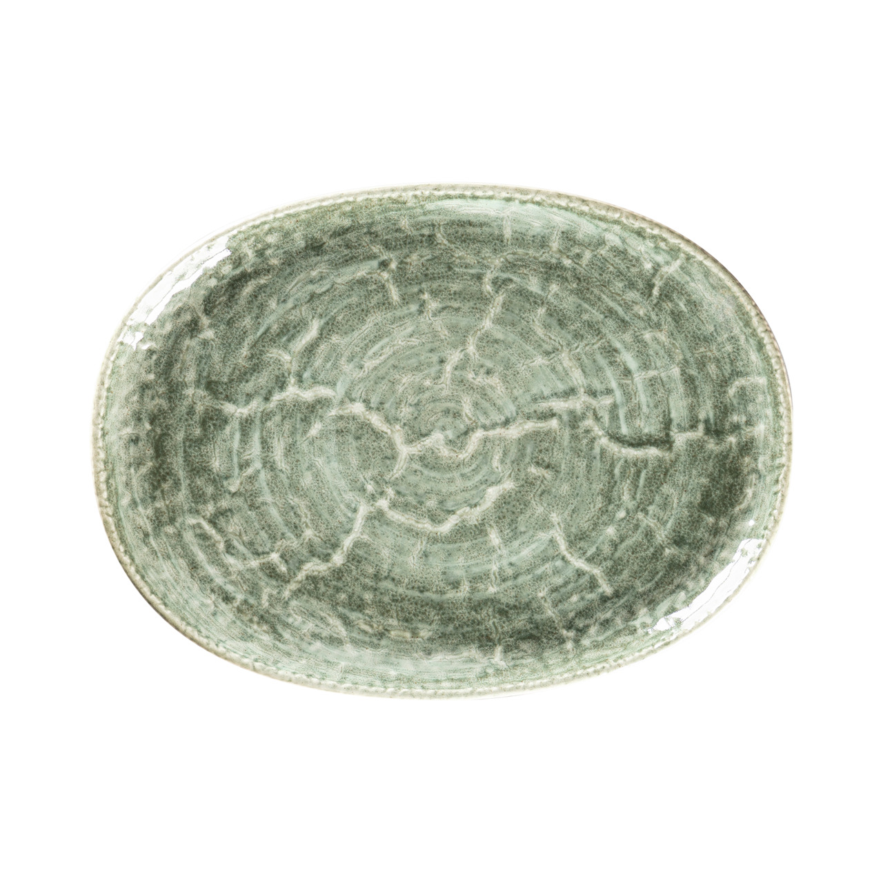 Krush, Coupplatte oval 320 x 240 mm Sage green
