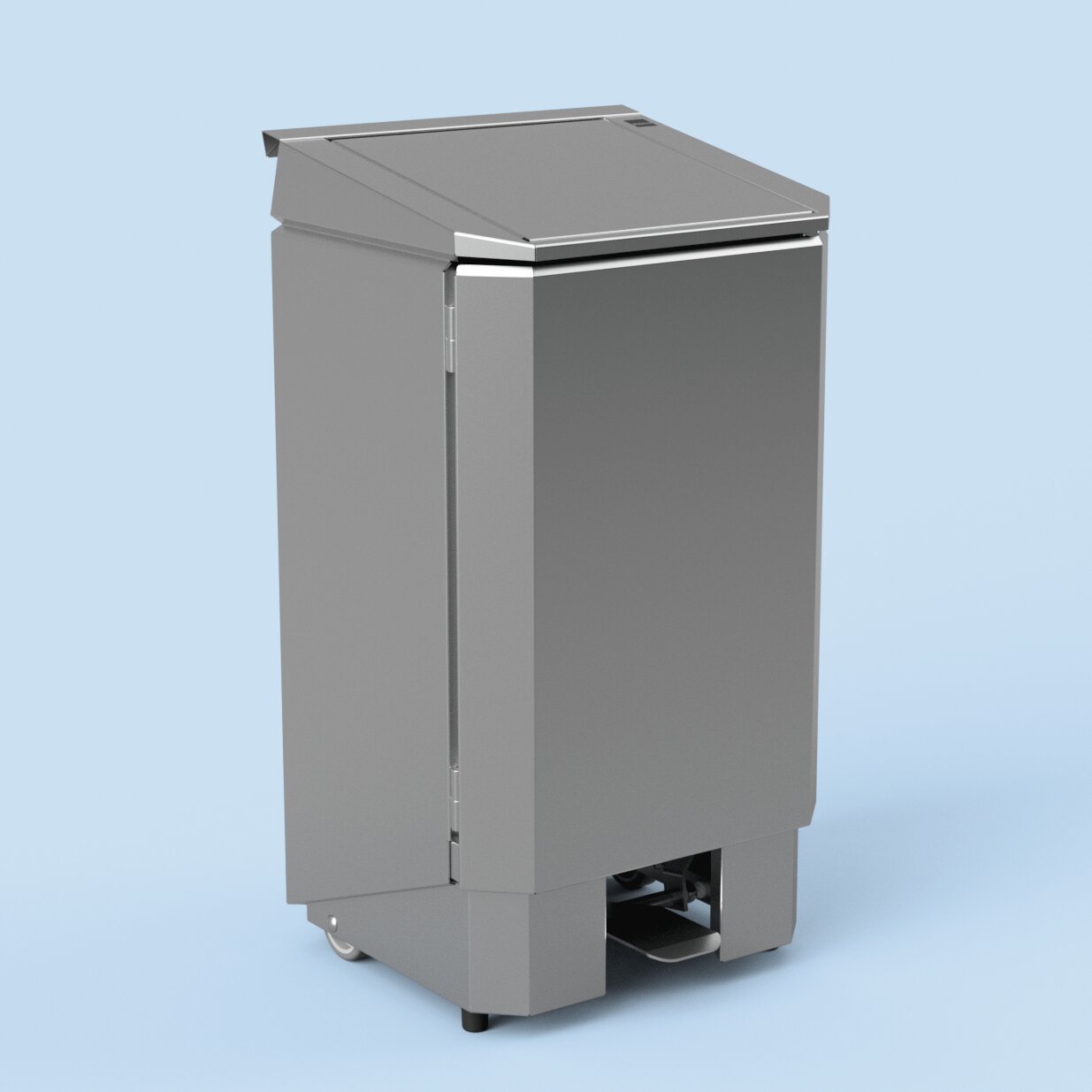 Tretabfallbehälter mit 2 Rollen 120,00 l