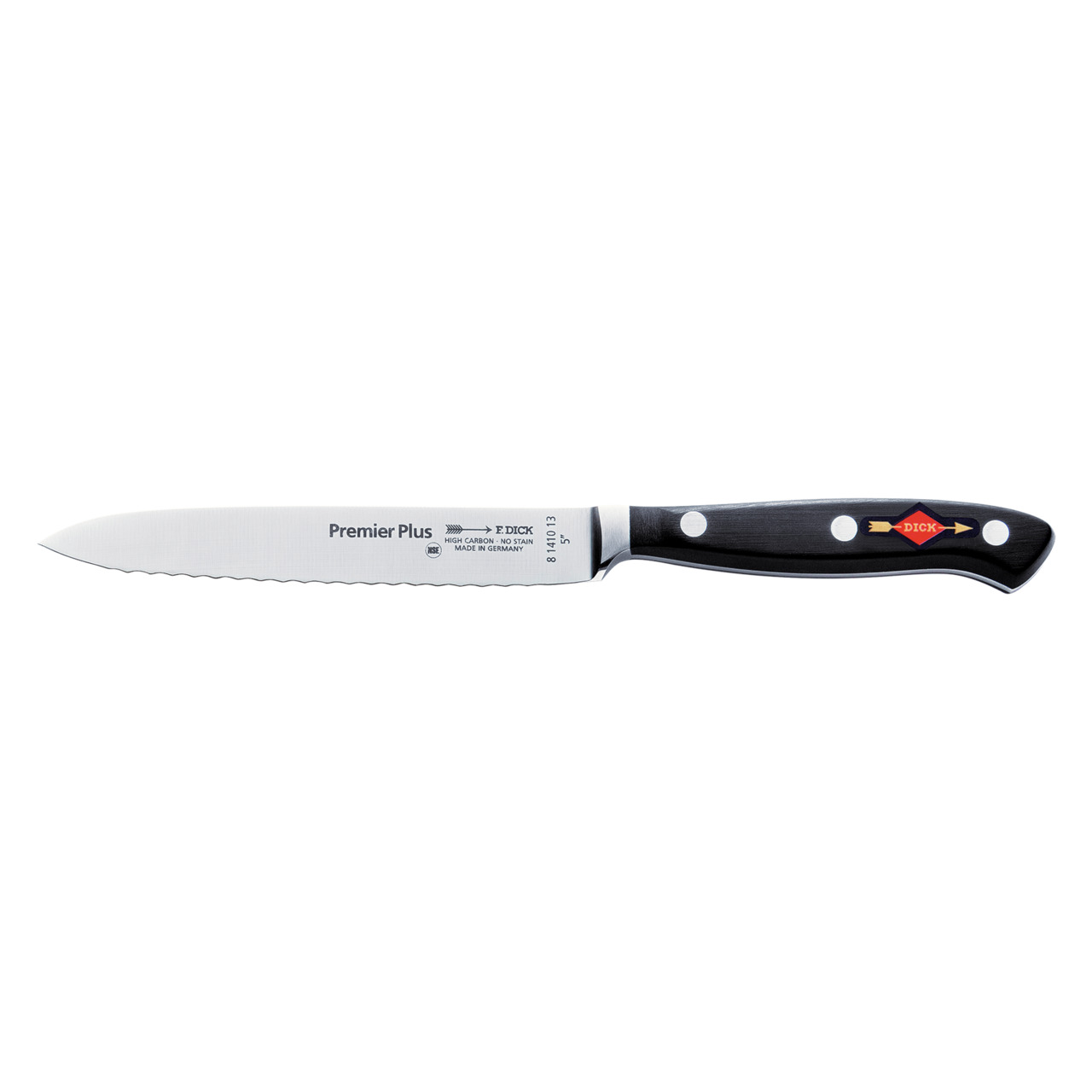 Premier Plus, Allzweckmesser Klingenlänge 130 mm Wellenschliff geschmiedet