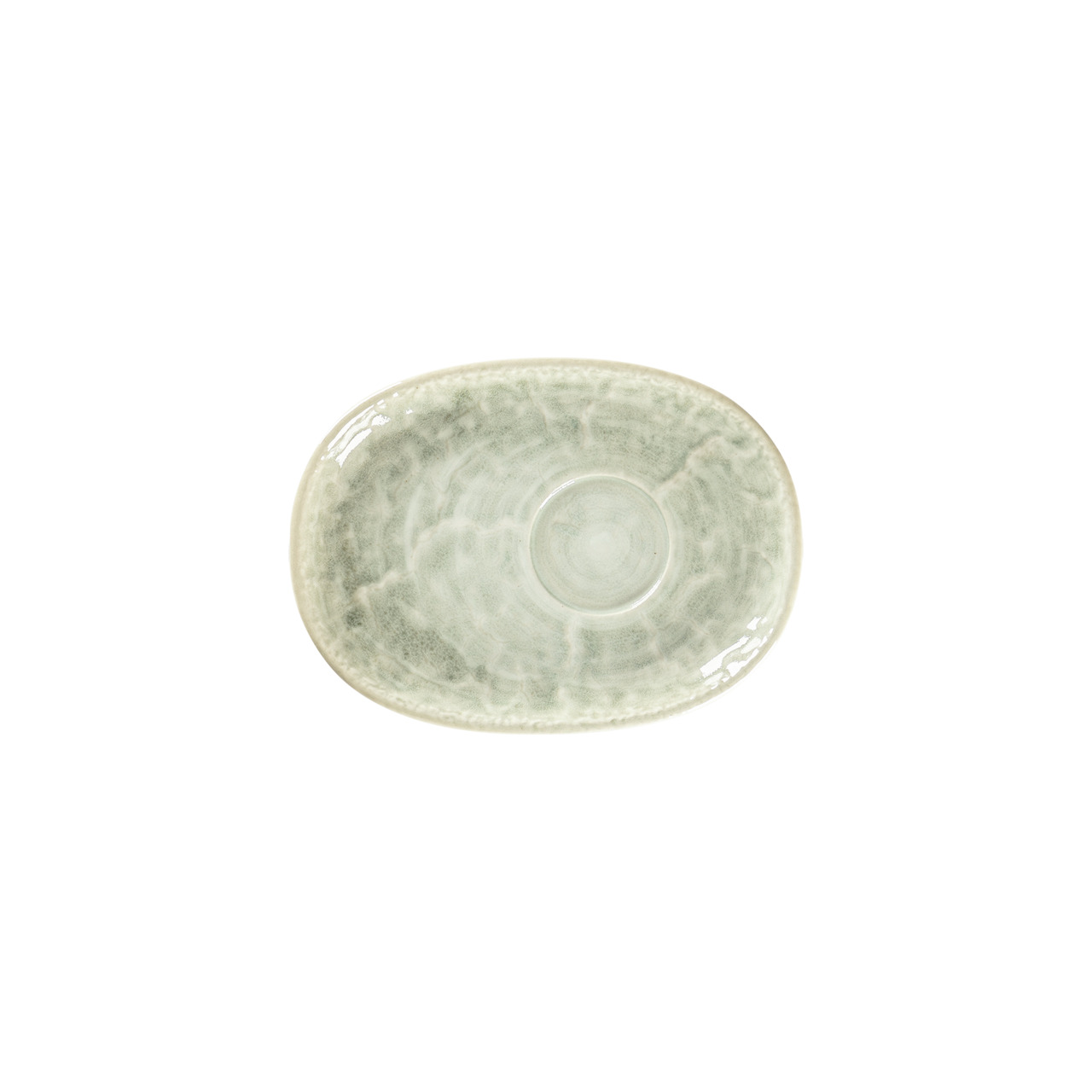 Krush, Untertasse oval 190 x 140 mm Celadon green