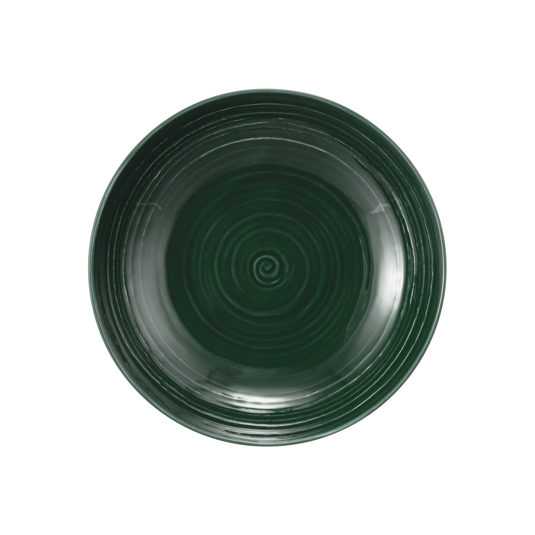 Terra, Suppenteller mit Relief ø 212 mm moosgrün