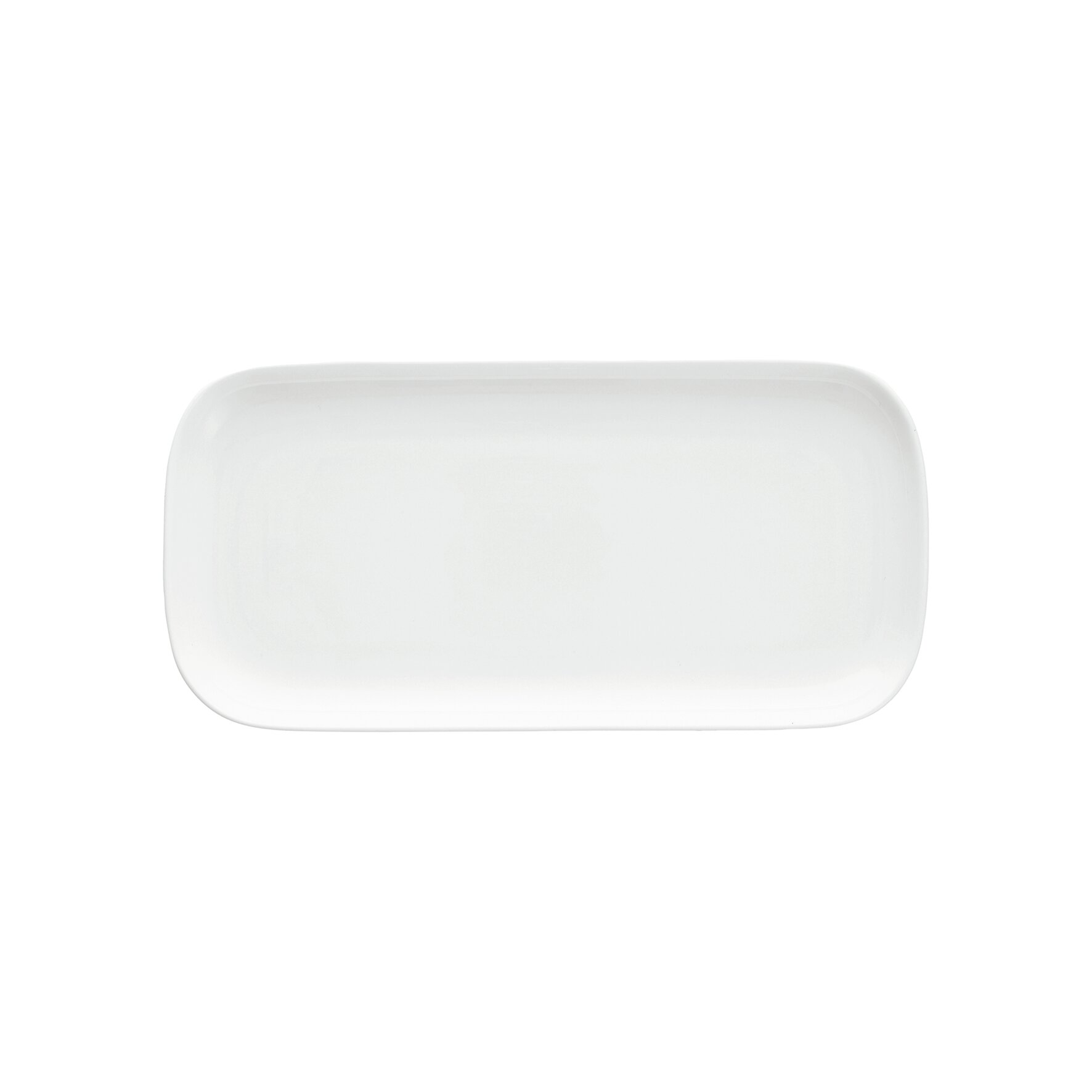 Modern Coupe, Coupeplatte rechteckig 250 x 130 mm weiß