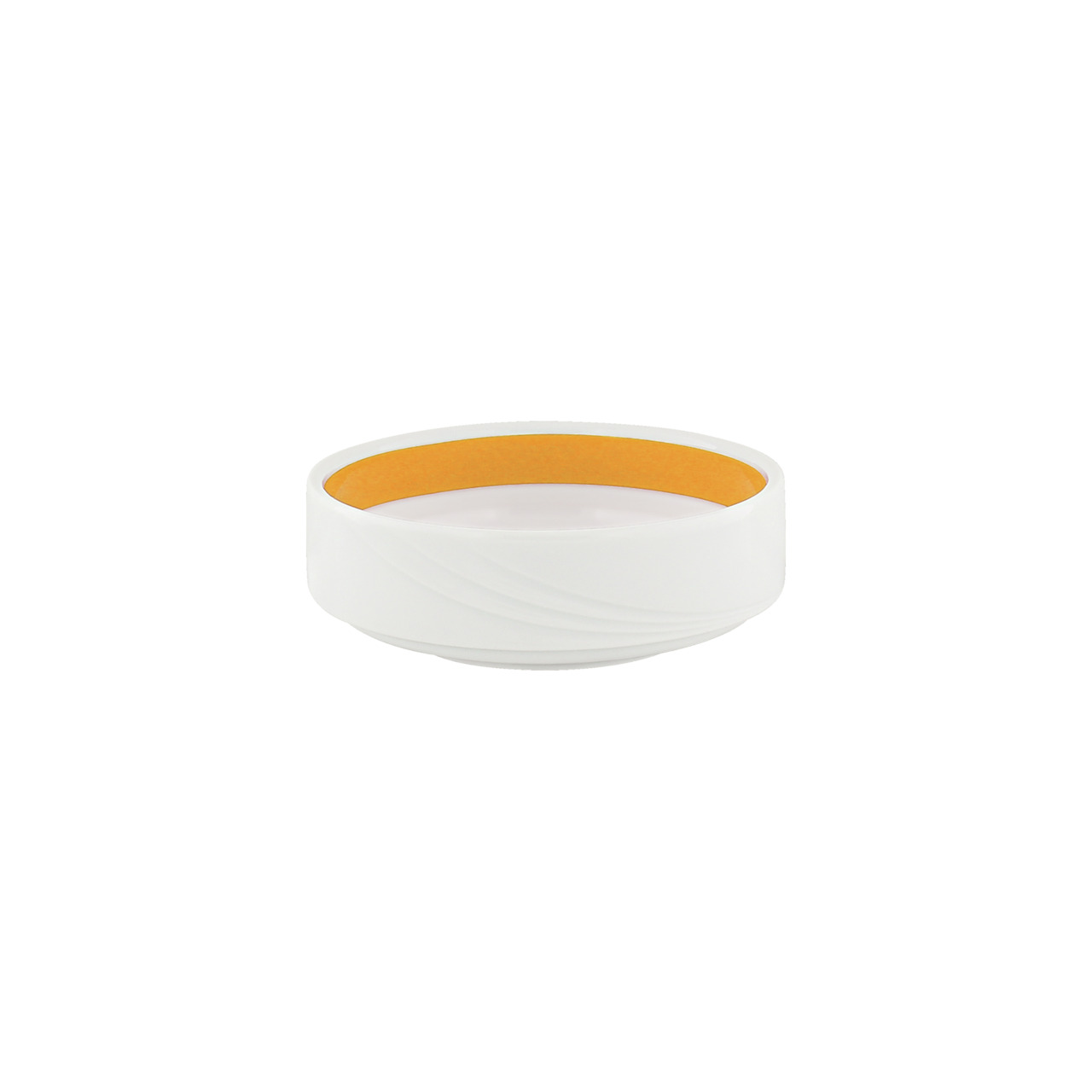 Donna Senior, Schale rund stapelbar Relief ø 120 mm / 0,30 l orange