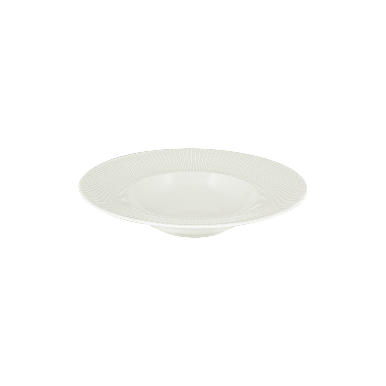 Delight Vibes, Teller tief rund Fahne Relief ø 201 mm / 0,16 l weiß