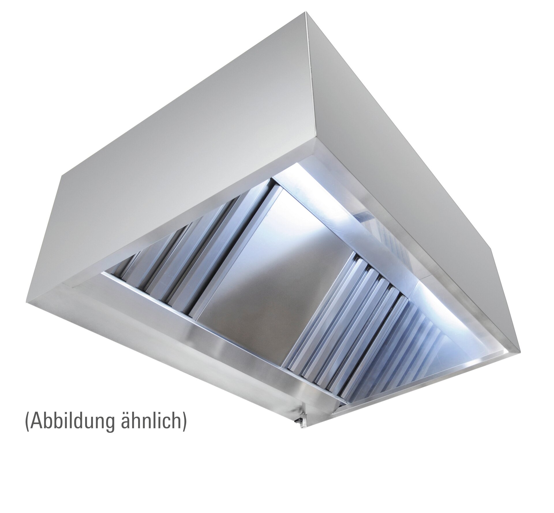 Wandhaube in Kastenform, 2800 x 900 x 450 mm, Typ A